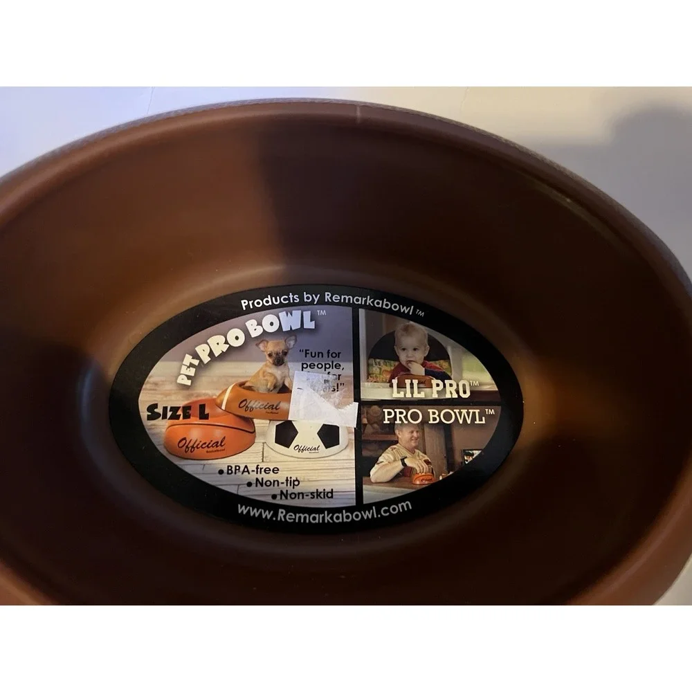 Football Pet/Baby Food or Water Dish BPA Free Dishwasher Safe